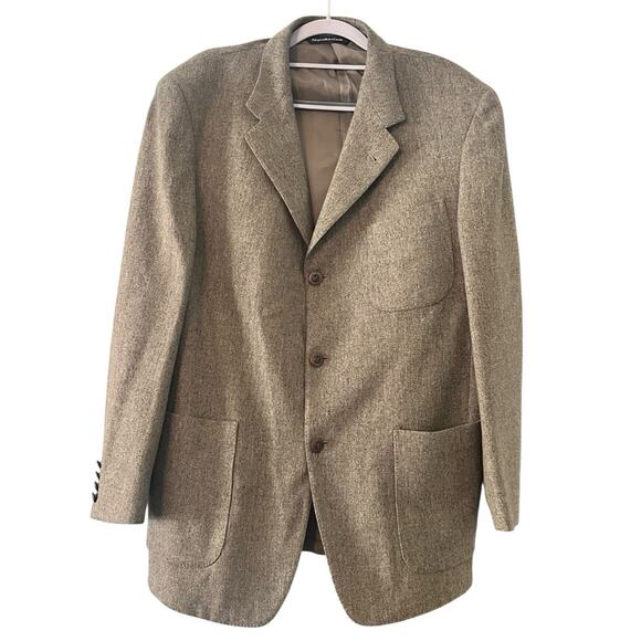 Ermenegildo Zegna Wool Cashmere Jacket •Men 42 S• Sport Coat Olive Green Blazer - Picture 1 of 11